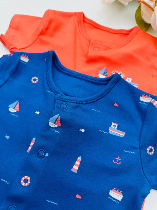 George Pack of 2 Rompers