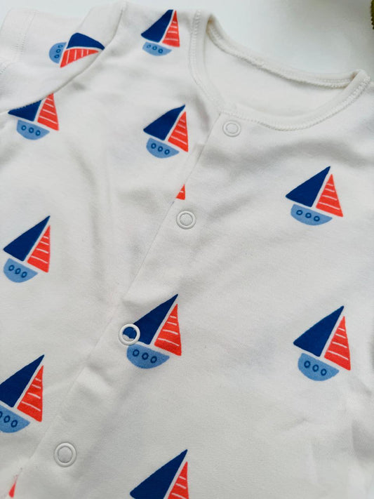 George Printed Boats Romper