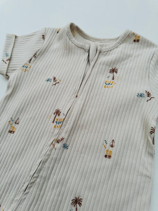 George "Happy Days" Zipped Romper