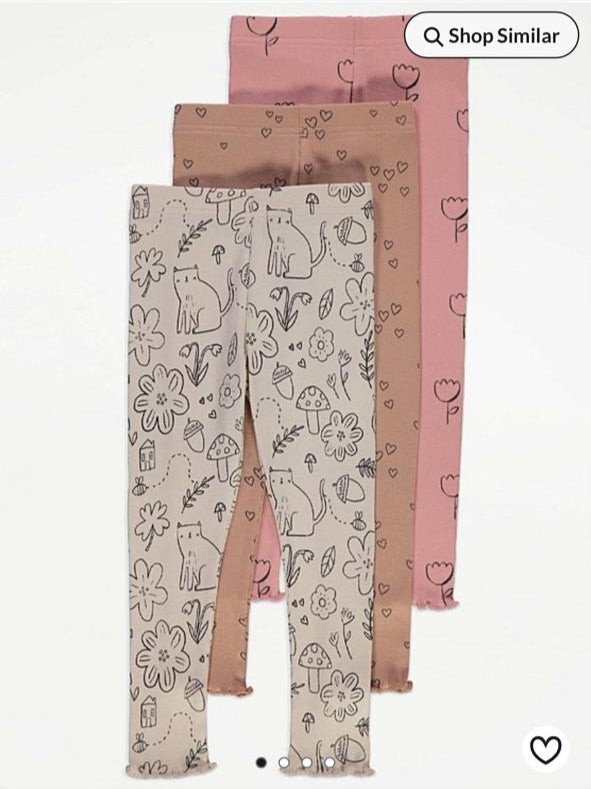George Pack of 3 Ribbed Trouser