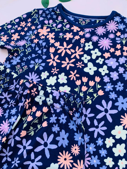 George Printed Flowers Shirt & Shorts Set