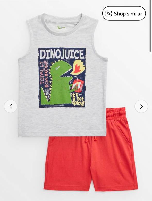 TU Clothing Shirt & Short Set