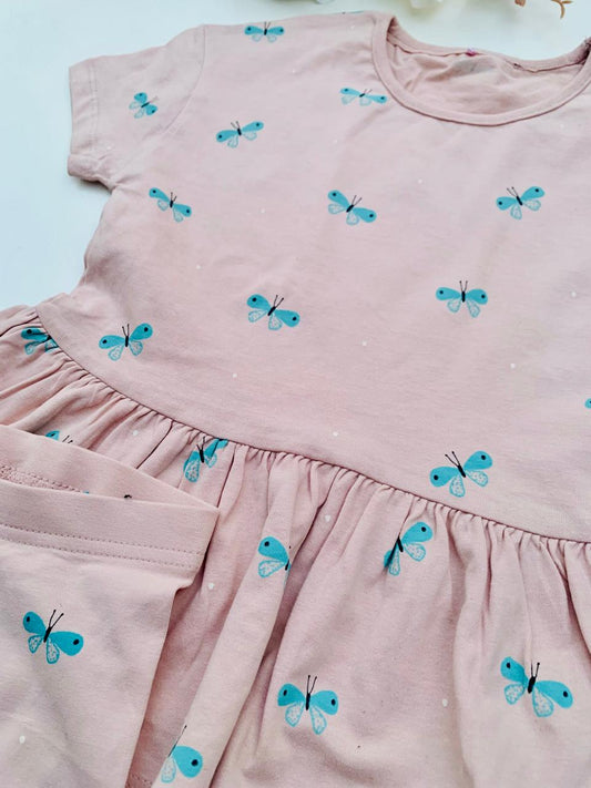 George Butterfly Print Shirt & Shorts Set