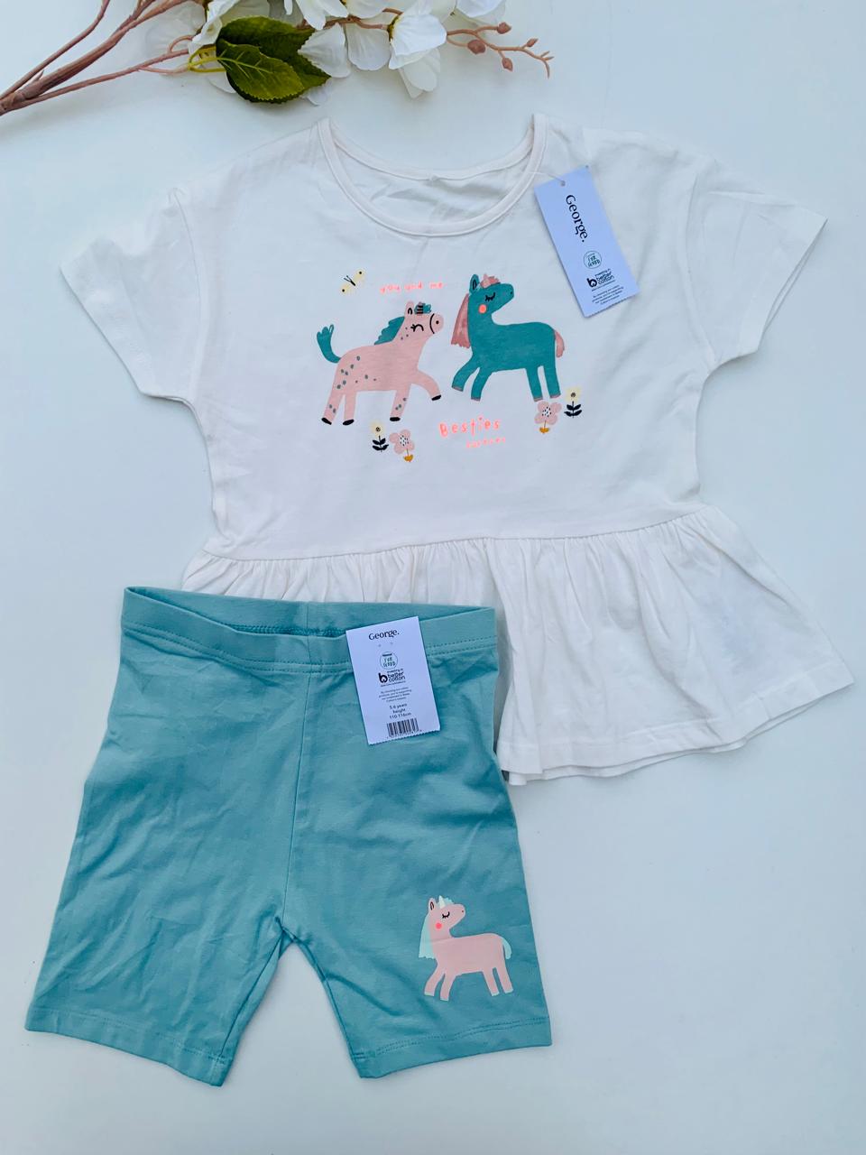 George "BESTIES FOREVER" Shirt & Shorts Set