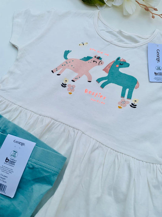 George "BESTIES FOREVER" Shirt & Shorts Set