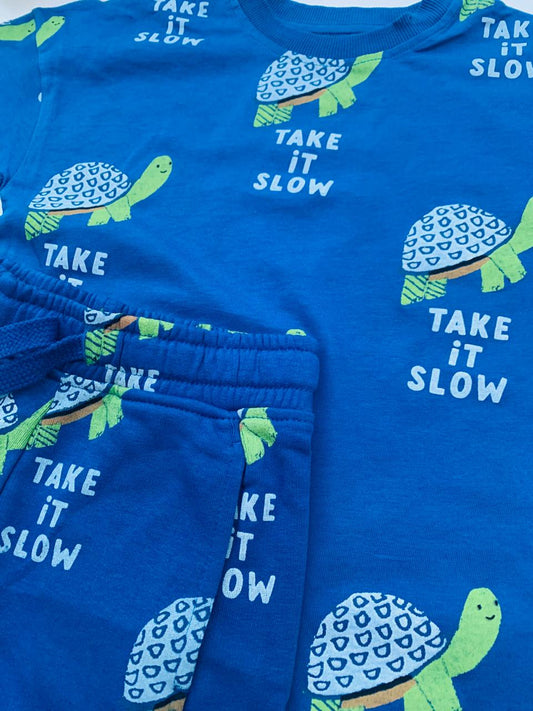 George "TAKE IT SLOW" Shirt & Shorts Set