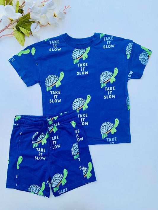 George "TAKE IT SLOW" Shirt & Shorts Set
