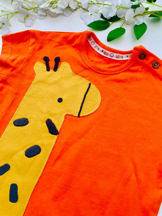 George Printed Giraffe Romper