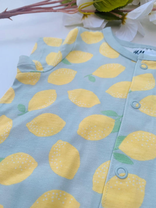H&M lemons Print Romper