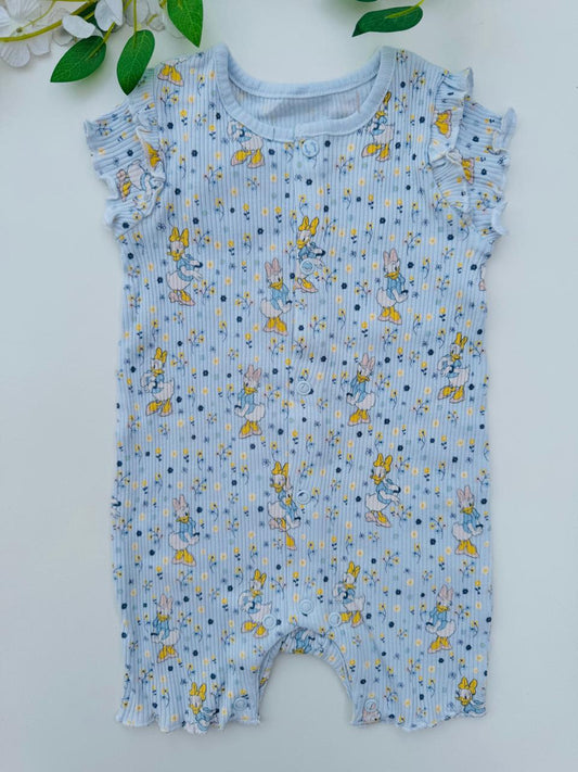 TU Clothing printed Daisy Ribbed Romper