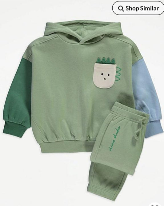 George Dinosaur Dude Hoodie & Jogger Set