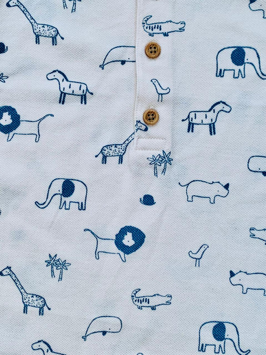 George Safari Animals Romper