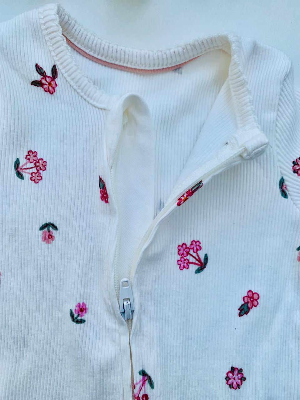 George Two-way Zipped Floral Sleepsuit