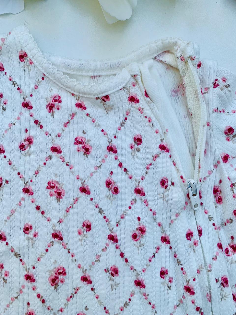 George Double Zipped Floral Sleepsuit