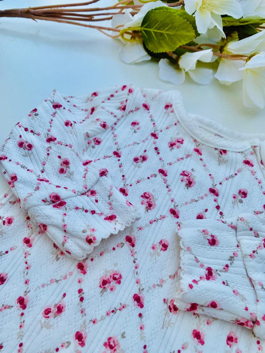 George Double Zipped Floral Sleepsuit