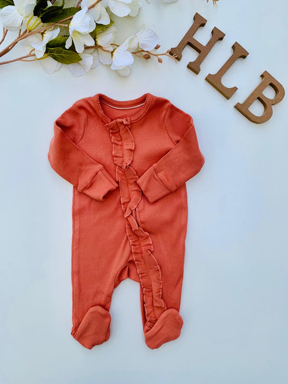 George Two way Zipped Frill Sleepsuit