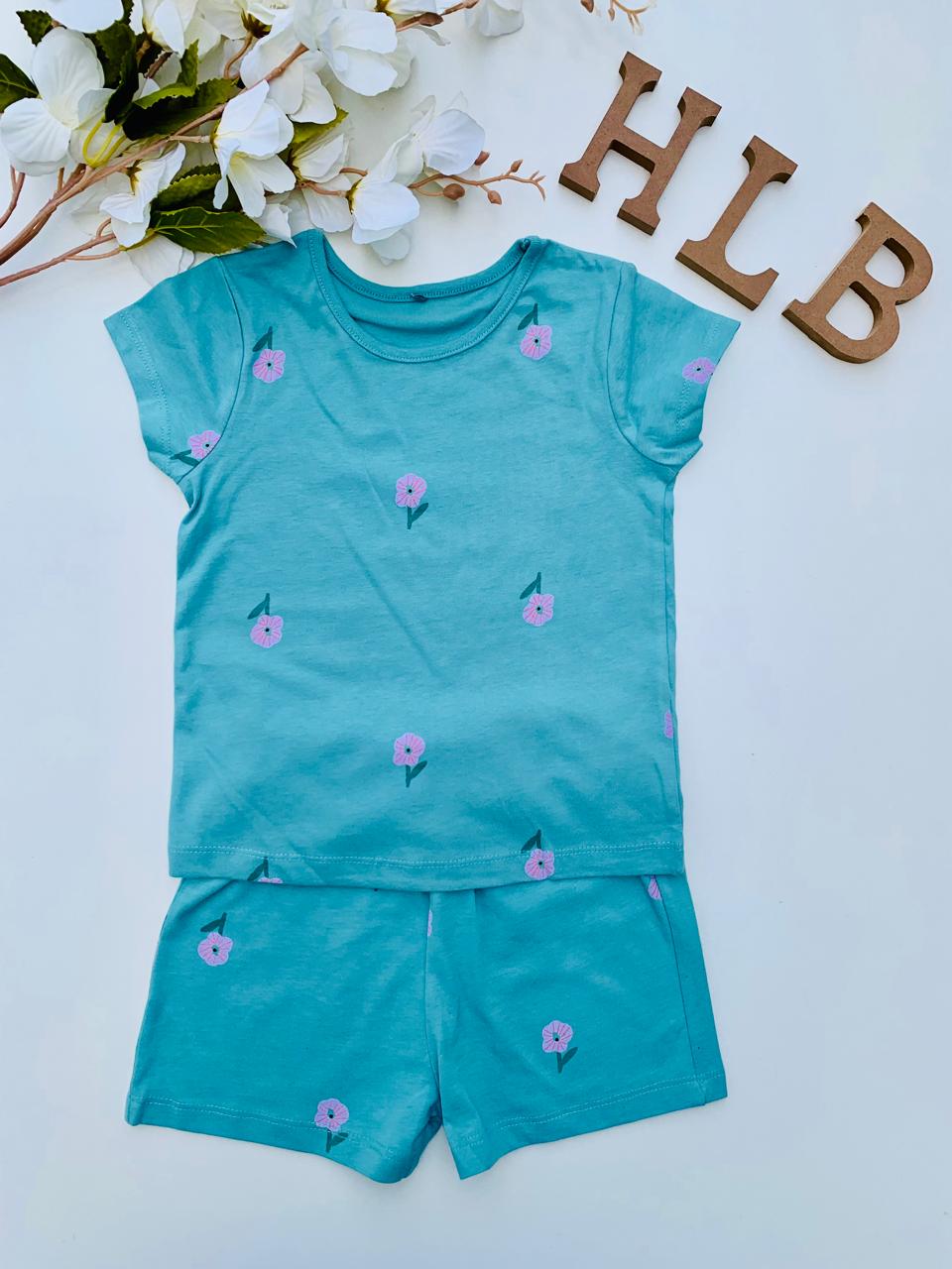 George mini Flowers Shirt & Short Set