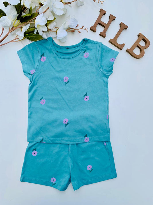 George mini Flowers Shirt & Short Set