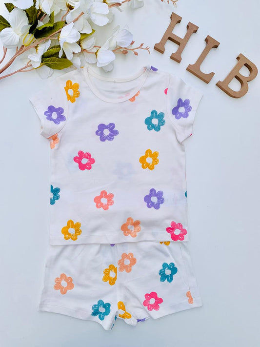 George Flowers print Shirt & Shorts Set