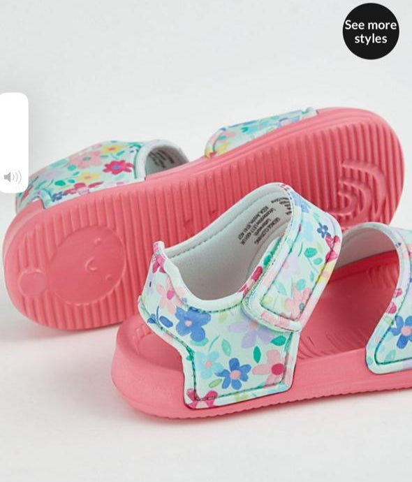 George Floral Sandals