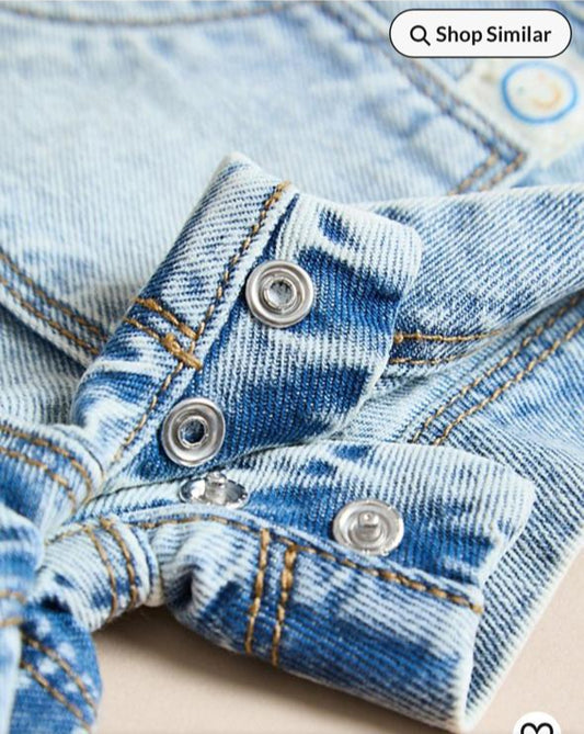 George Denim Dungarees with Shirt