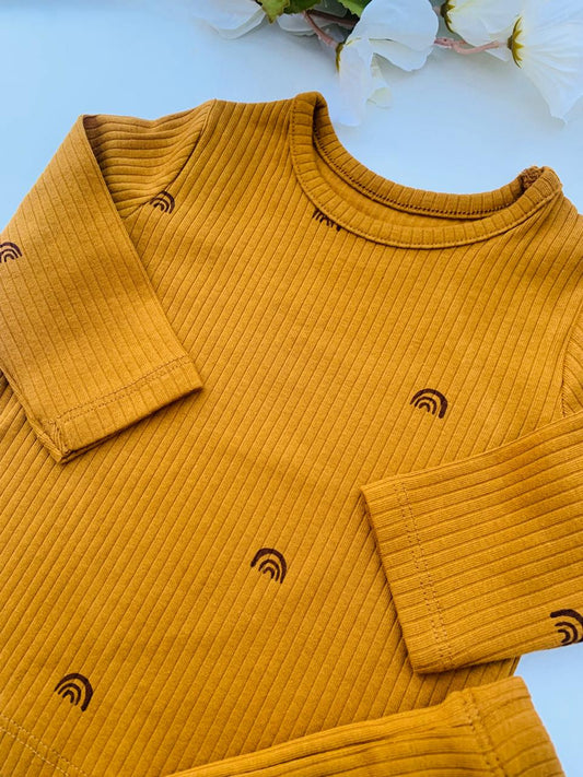 George Ribbed Shirt & Trouser Set