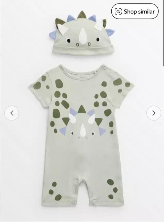 Tu Clothing Romper with Cap Set