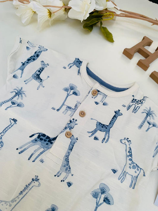 George Printed Giraffes Romper