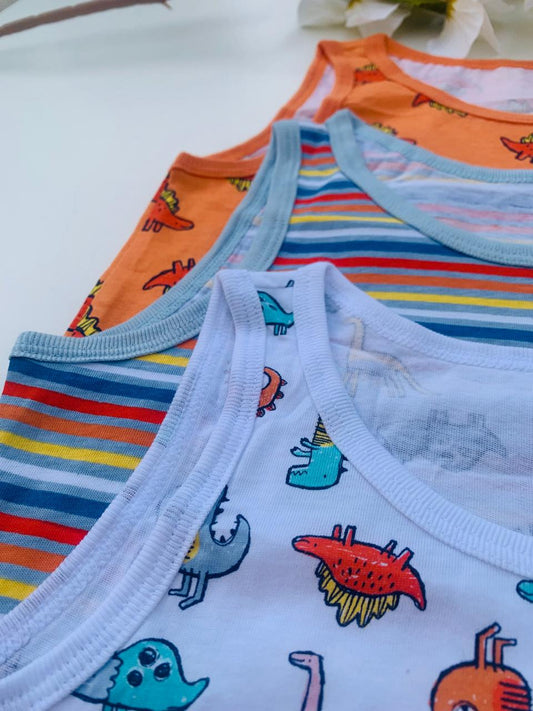 George Pack Of 3 Dino Vests