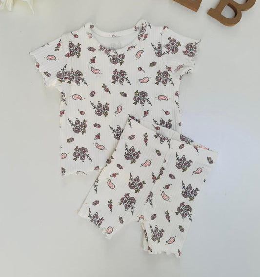 George Floral Print Shirt & Short Set