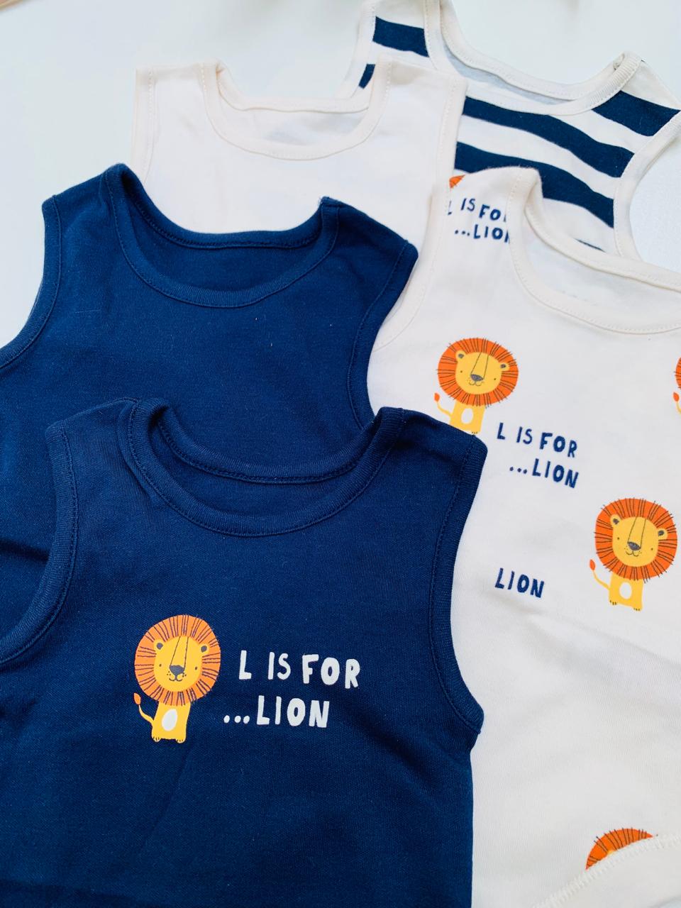 George Pack Of 5 “L is for Lion” Bodysuits