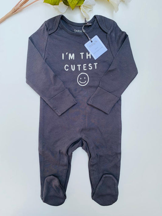 TU Clothing "I am The Cutest" Sleepsuit