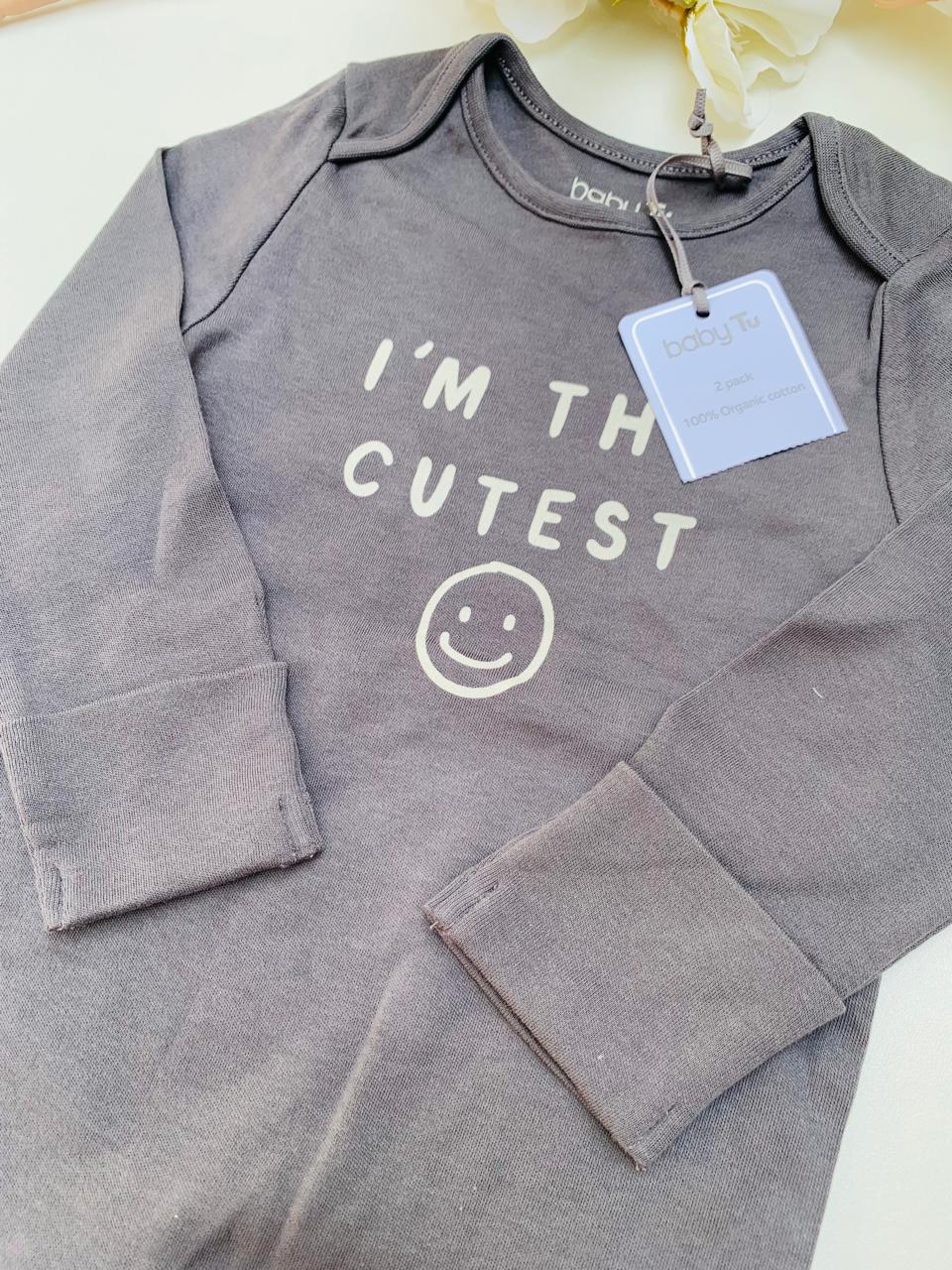 TU Clothing "I am The Cutest" Sleepsuit