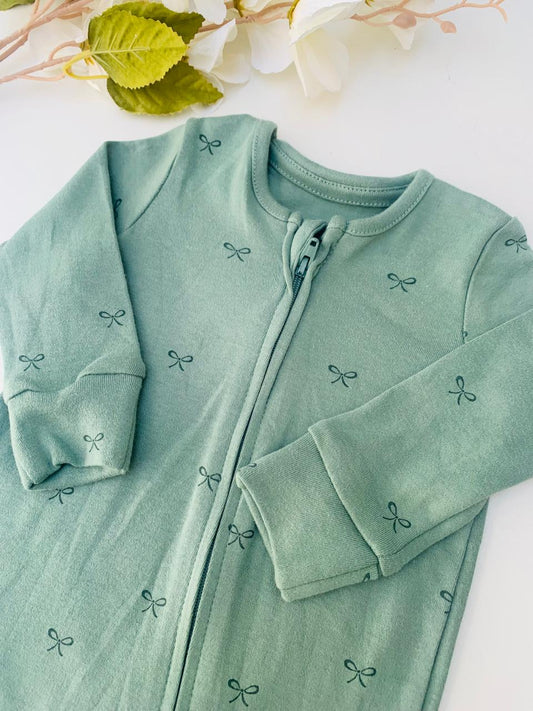 George Small Bows Sleepsuit