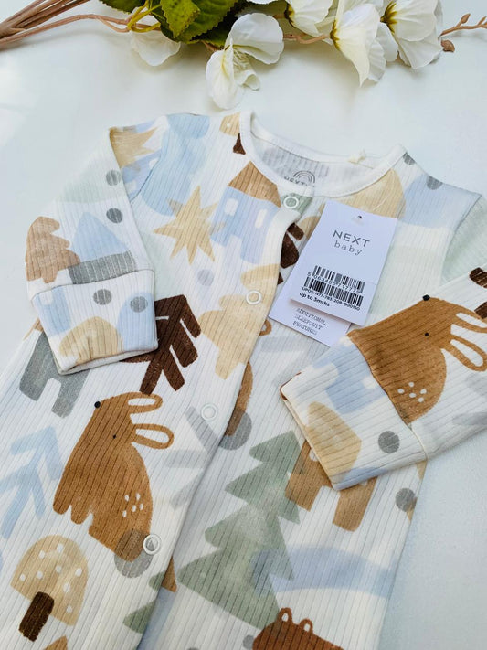 Next Ribbed Sleepsuit