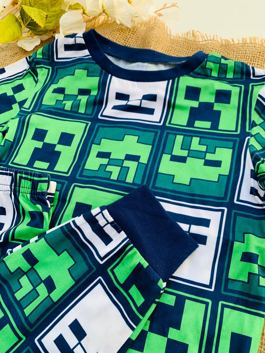 MineCraft Gamer Shirt & Trouser Set