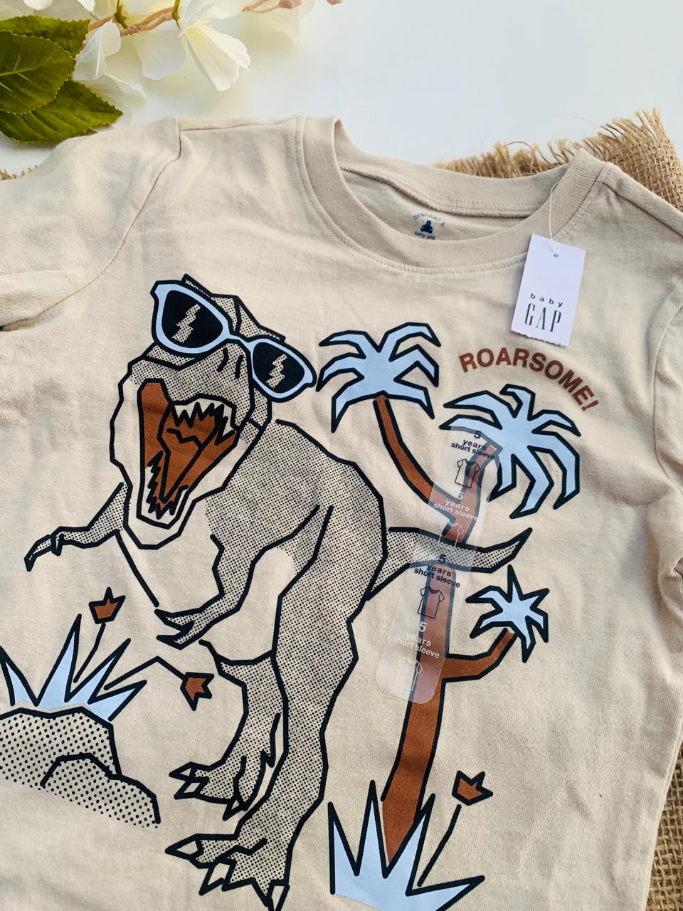Gap Cream Dino Shirt