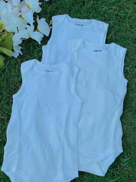TU Clothing Pack of 3 Sleeveless Bodysuits