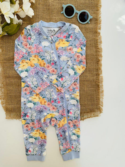 Tu Clothing Ribbed Floral Sleepsuit