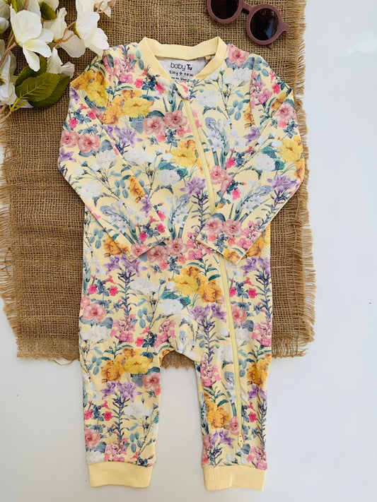 Tu Clothing Ribbed Floral Sleepsuit