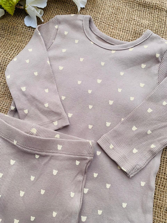 George Ribbed Shirt and Trouser Set