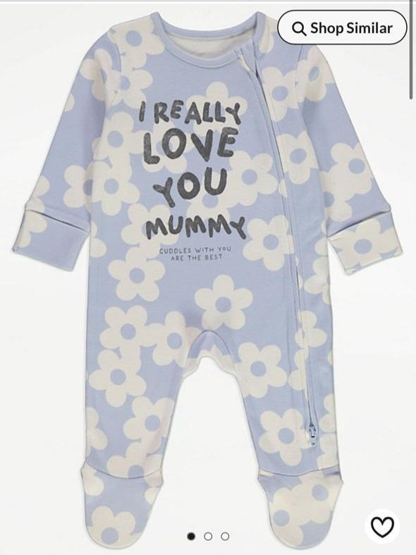 George “I really Love you Mummu” Sleepsuit