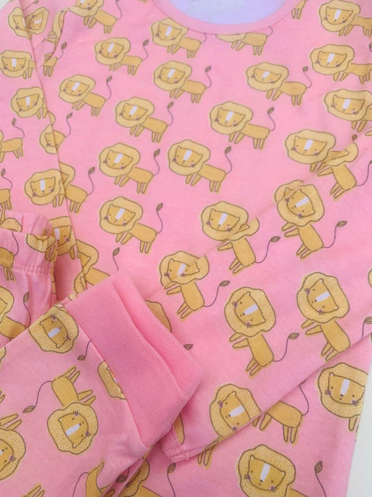 George Printed Tiger on Pink Shirt and Trouser Set