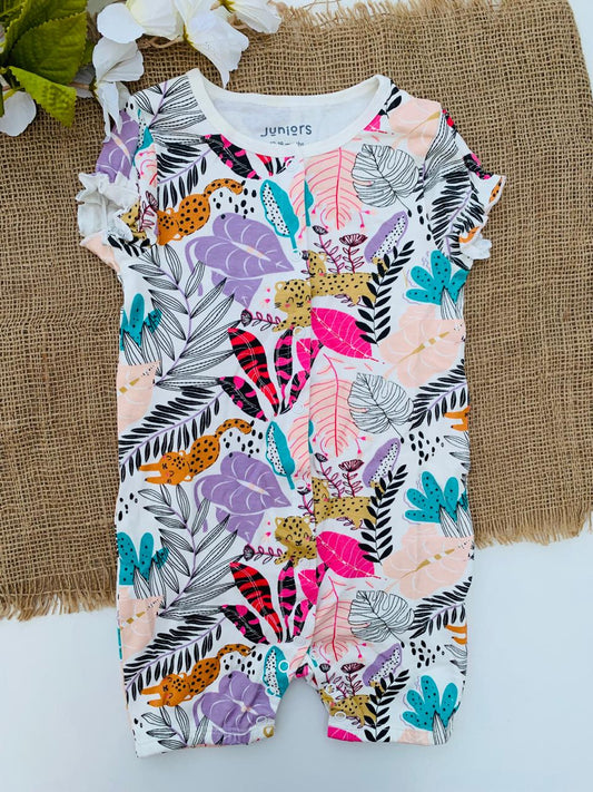 Juniors safari animals romper