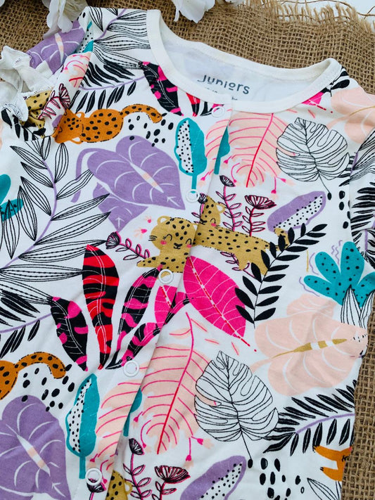 Juniors safari animals romper