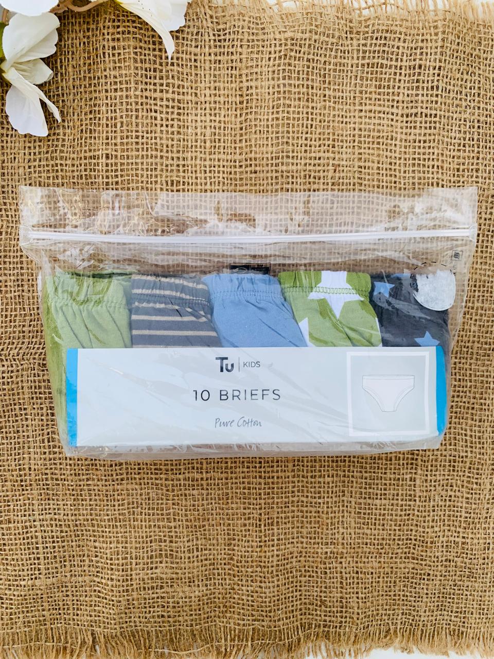 Tu Clothing Pack of 10 Briefe