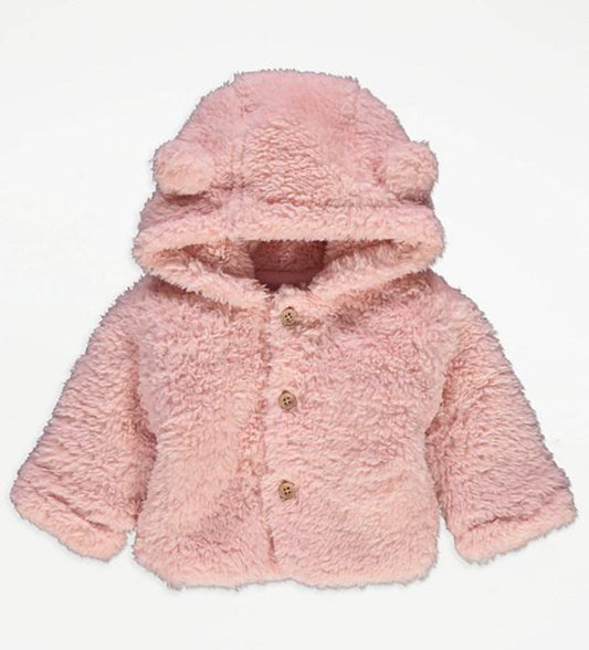 George Fluffy Faux Fur Zipped Jacket