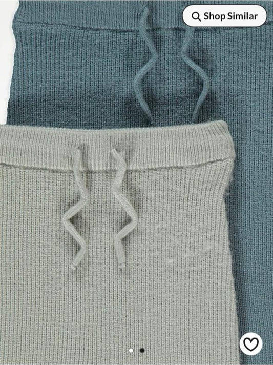 George Pack of 2 Ribbed knitted Trousers