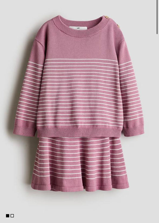 H&M Knitted Frock with Skirt