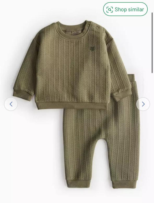 TU Clothing Embroidered Fox Shirt & Trouser Set